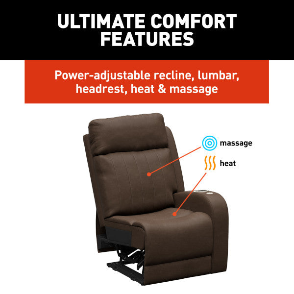 Lippert Chair, Seismic Theater Series, 27-1/2 in Width x 38 in Depth x 42 in Height Overall, 64 in Reclining Depth - 2024044193