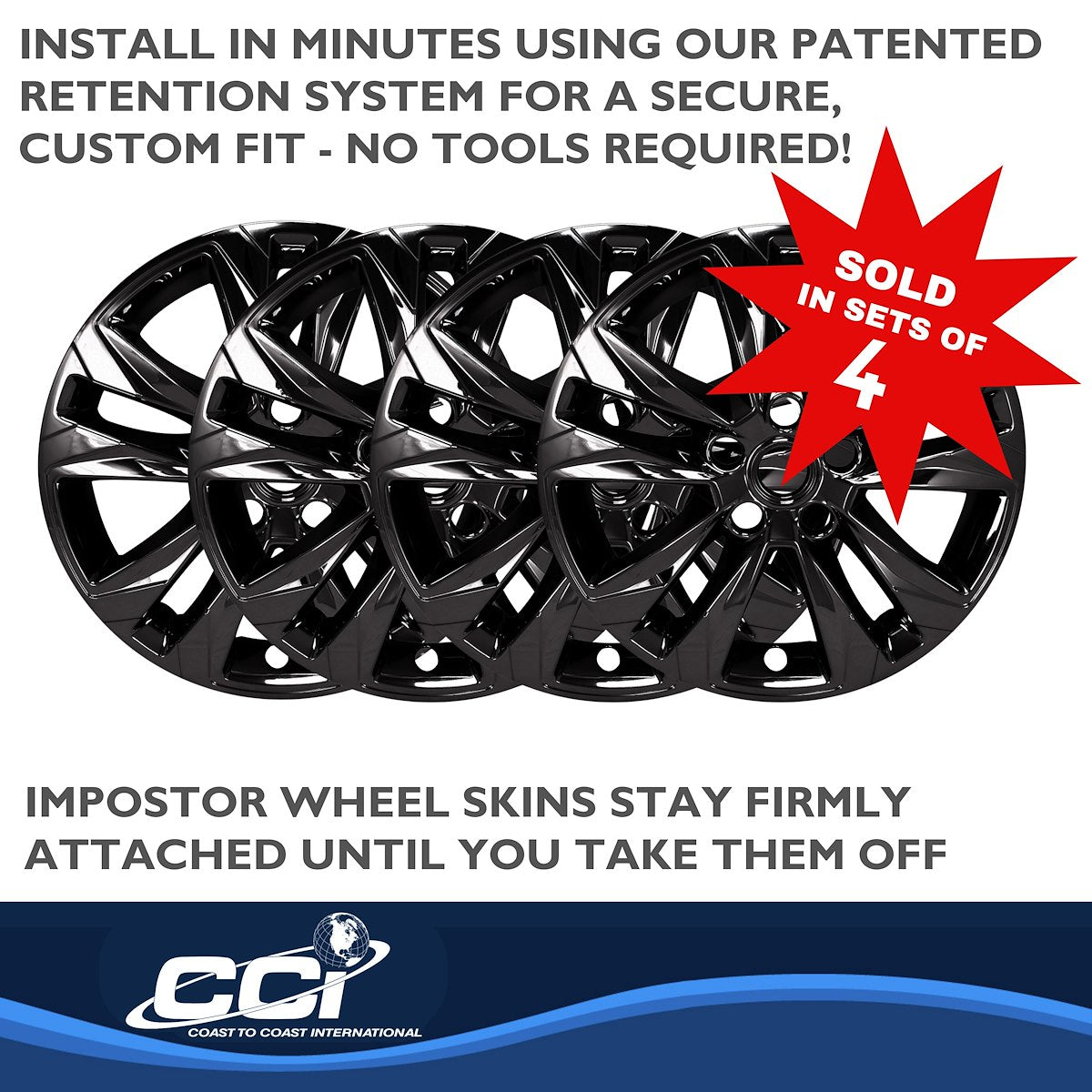 Coast2Coast Wheel Skins & Styled Wheel Covers IMP469BLK product image 4