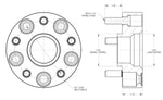 Spidertrax Wheel Spacer, 5 x 127 Millimeter/5 x 5.00 in Bolt Pattern, 44.45 Millimeter/1.75 in Thickness, Anodized Black, Set Of 2 - WHS024K