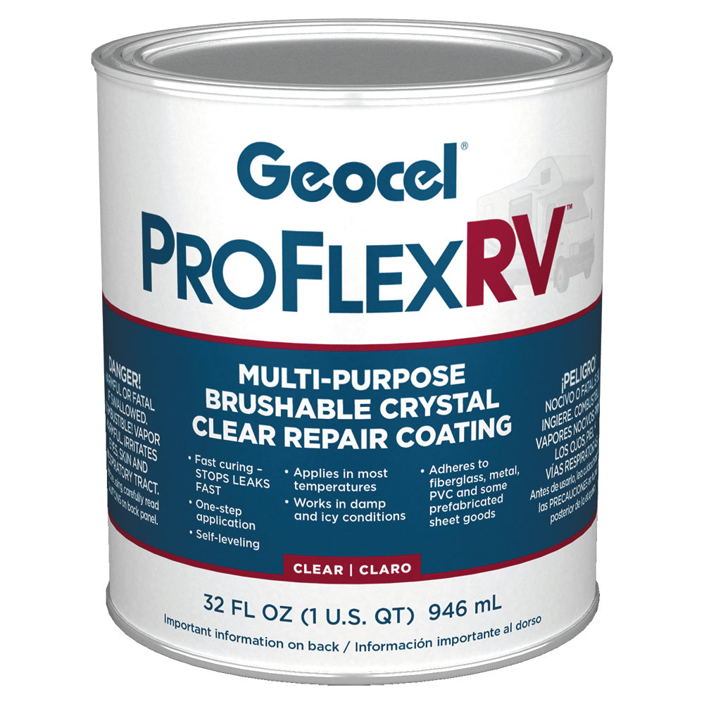 Geocel Roof Coating, 1 qt Can, 2.5 Hours Tack Free Time/5 Days Cure Time - GC23200