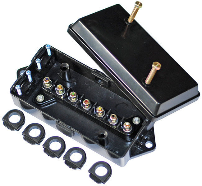 Tow Force Jammy Junction Box, JB Series, 7 Pole, Black - J-JB
