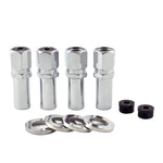 McGard Wheel Access Lug Nut, 1/2 in-20 Thread Size, 2.475 in Extra Long With 1-1/4 in Round Center Hole Washer, Chrome Plated, Set Of 4 - 63004