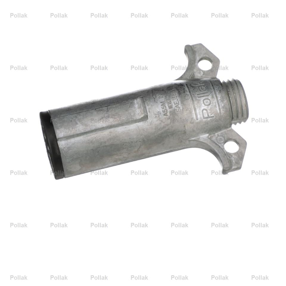 Pollak Trailer Wiring Connector, 7-Way Round Plug Side, 6 To 28 V, 40 amp - 11-700