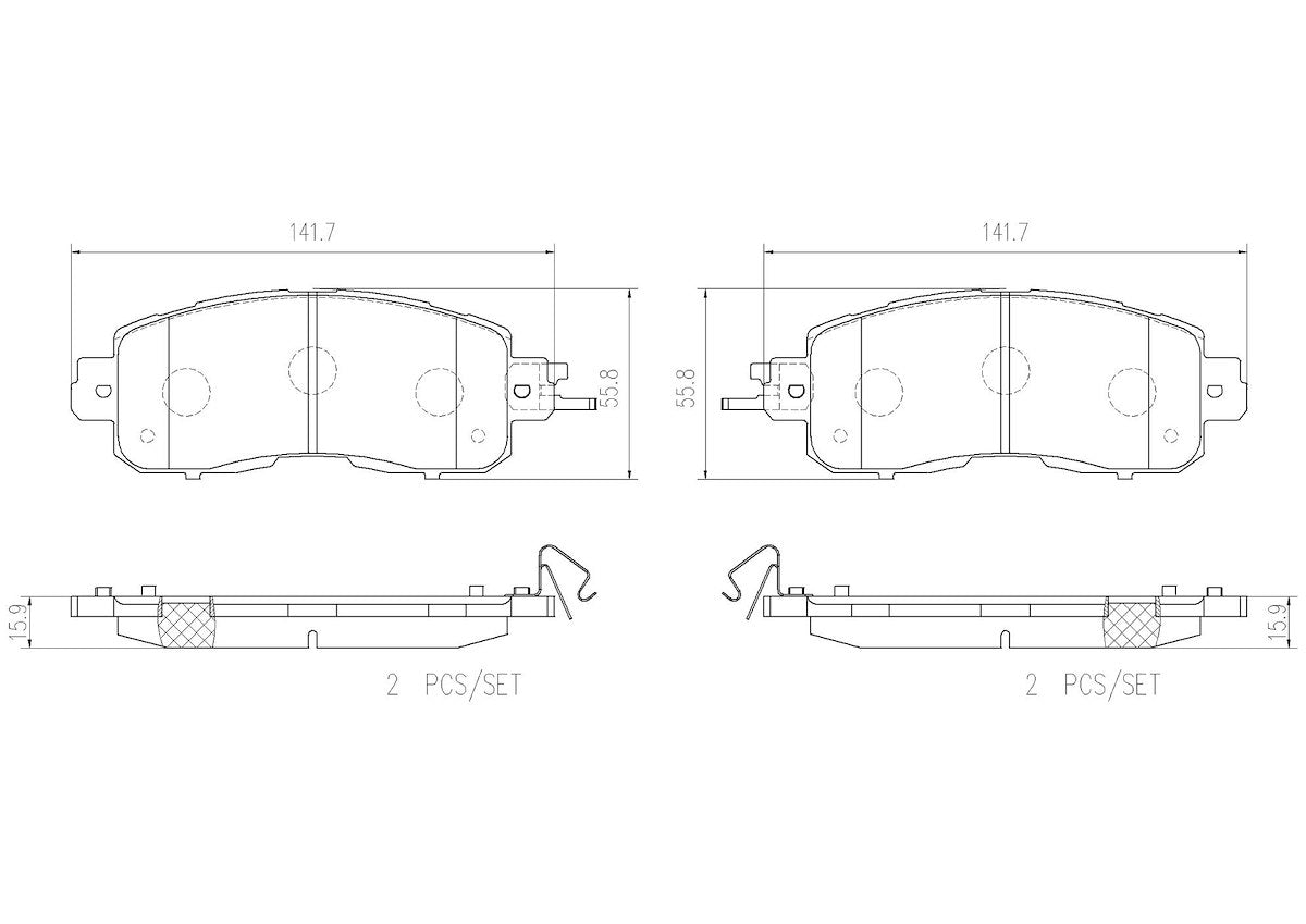 Brembo Brake Pads P56104N product image 4