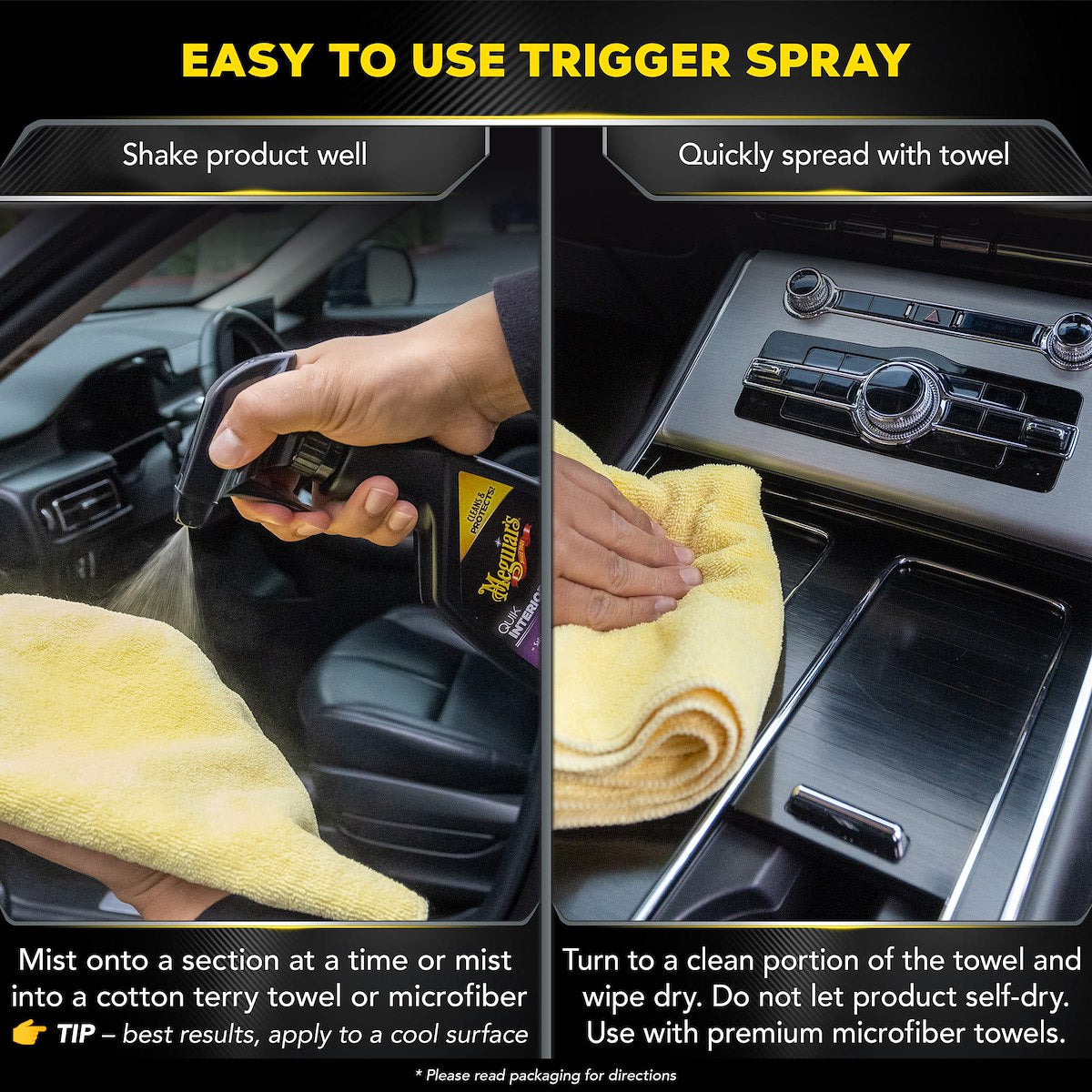 Meguiars Interior Cleaner, Classic Series, 16 oz Spray Bottle - G13616