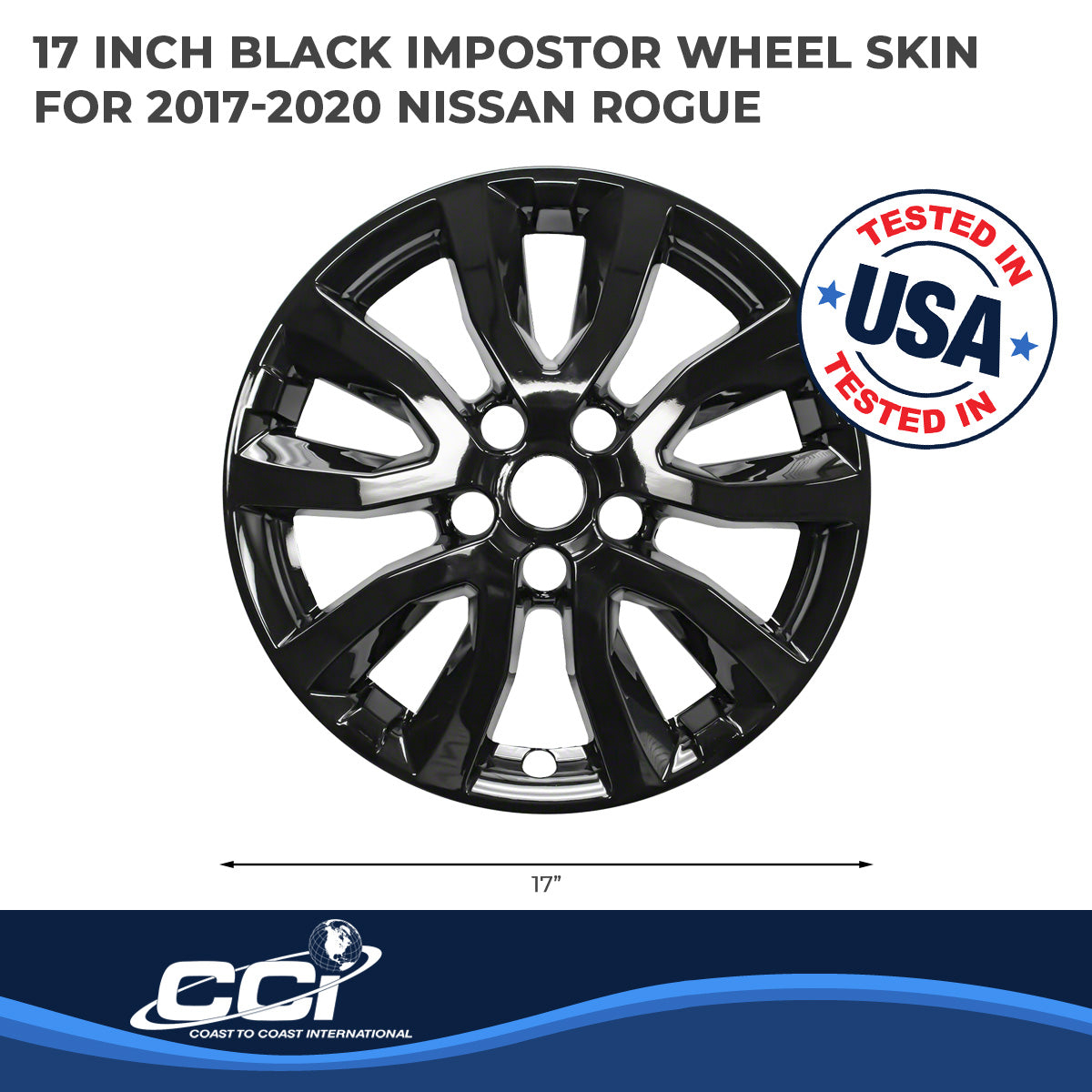 Coast2Coast Wheel Skins & Styled Wheel Covers IWCIMP433BLK product image 2
