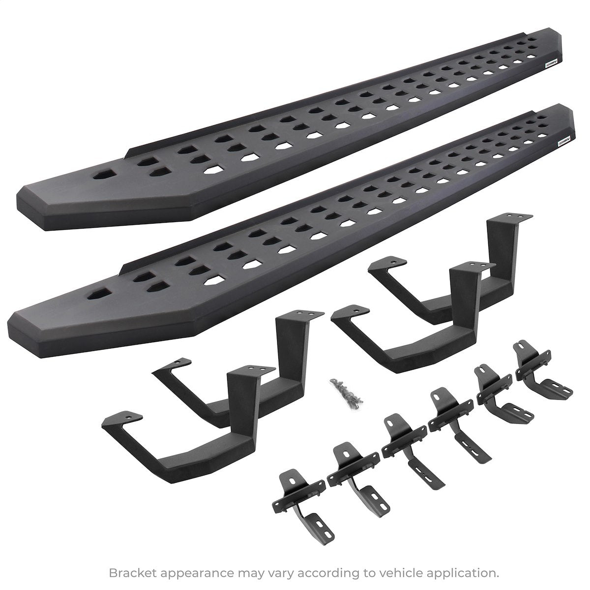 Go Rhino Running Board, RB20, Textured Powder Coated, Black Galvanized Steel - 6943468020PC