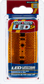 Optronics Clearance Light, LED, 4 in Length x 2 in Width x 1 in Depth, Black ABS Housing - MCL0032ABS