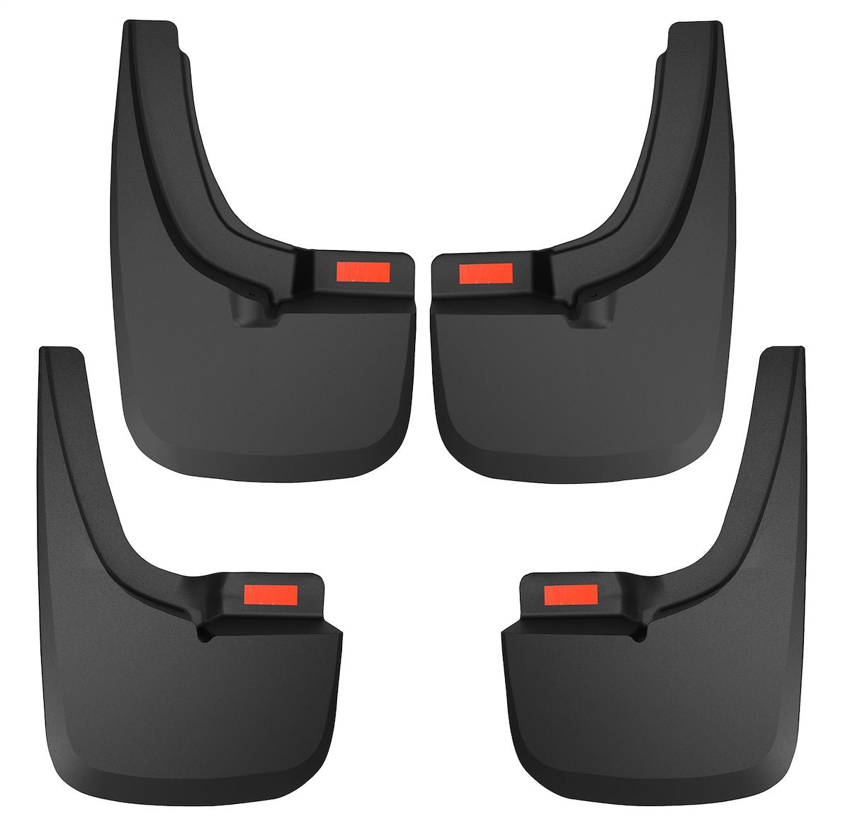 Husky Liners Mud Flap, Contoured, Black, Set Of 4 - 58516