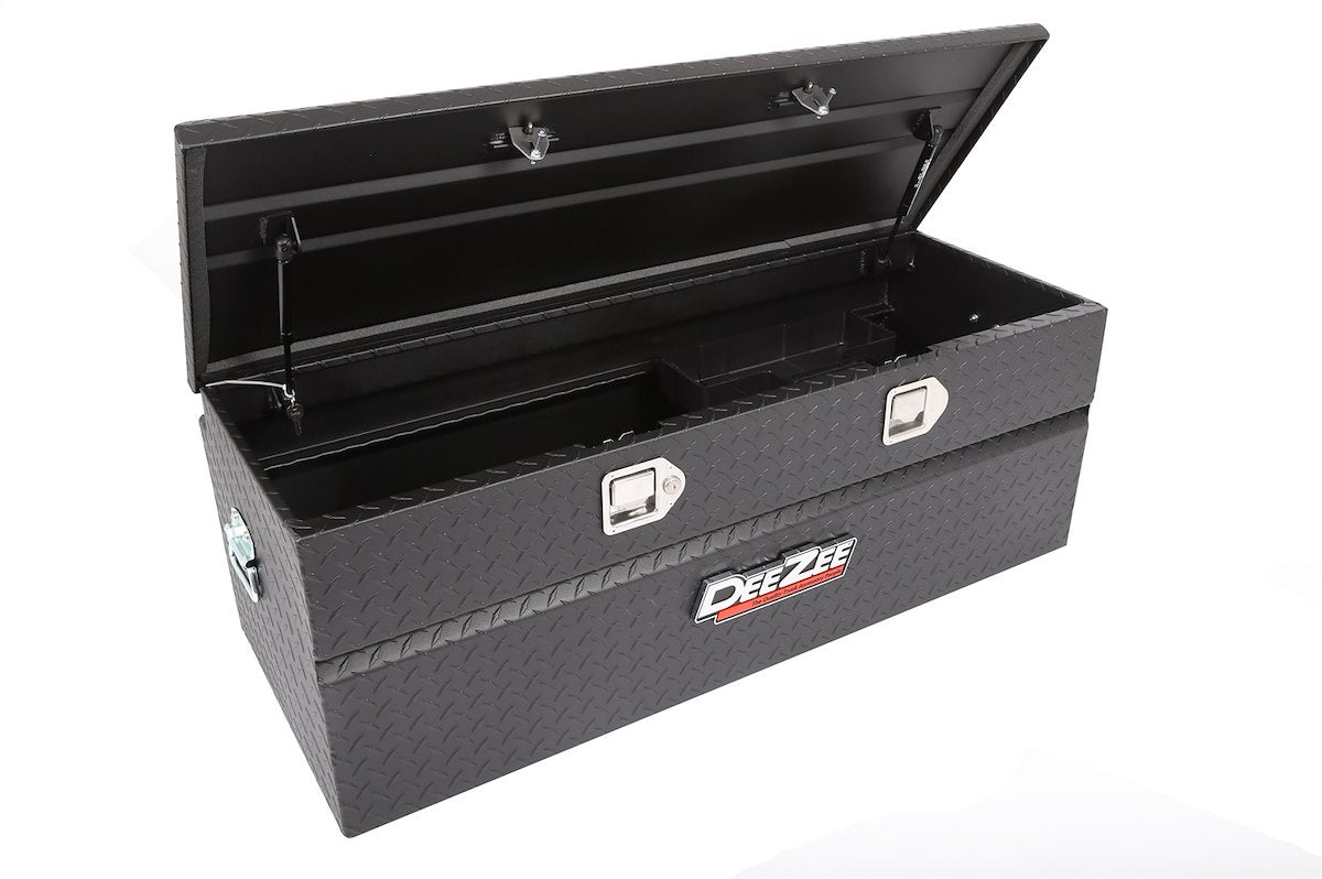 Dee Zee Tool Box, Red Label, Black Textured Powder Coated Aluminum, 46.5 in Length x 19 in Width x 16 in Height - DZ8546TB