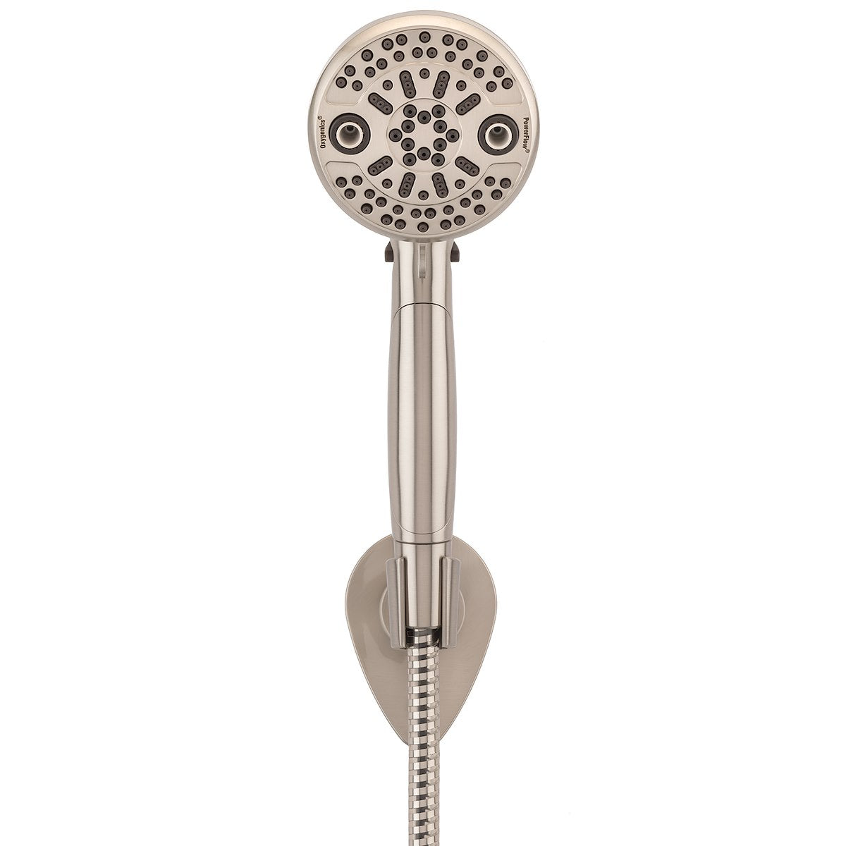 Oxygenics/ ETL Shower Head, Hand Held With 72 in Hose, With 5 Function Spray Settings, 3-3/4 in Outer Diameter - 87464