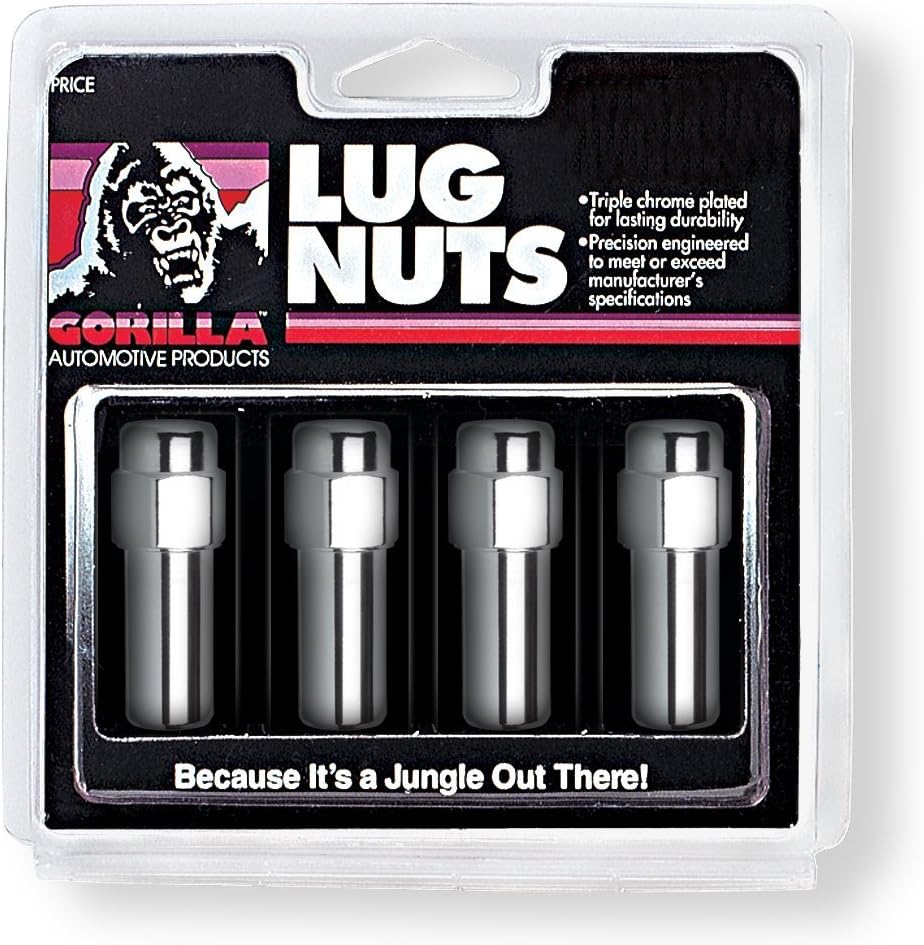 Gorilla Lug Nut, 14 Millimeter X 1.5 Thread Size, 1.38 in Mag Shank, 2.3 in Overall Length, Pack of 4 - 84147B