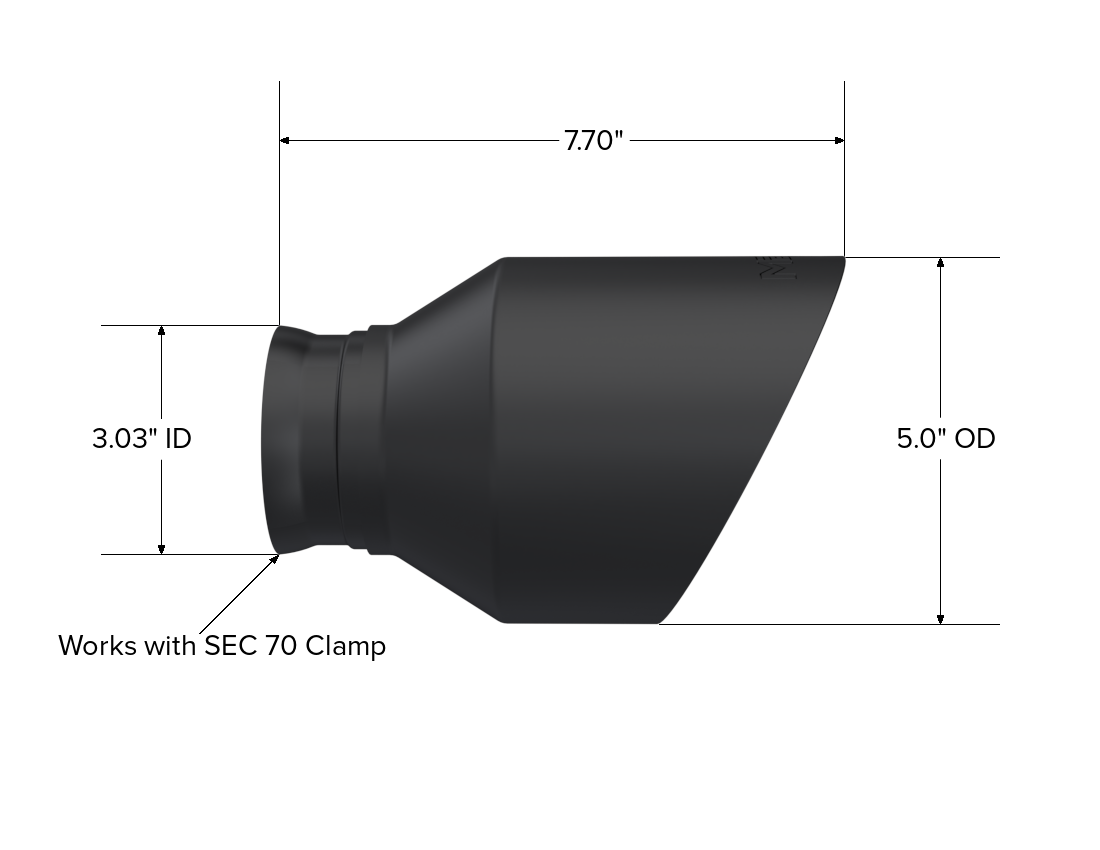 MBRP Exhaust Exhaust Tail Pipe Tip T5197BLK product image 2