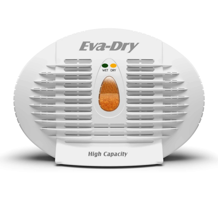 Eva-Dry Dehumidifier, 5-1/2 in Width x 5-1/2 in Height x 2-1/2 in Depth, 6 To 8 oz Moisture Removal Capacity - E-500