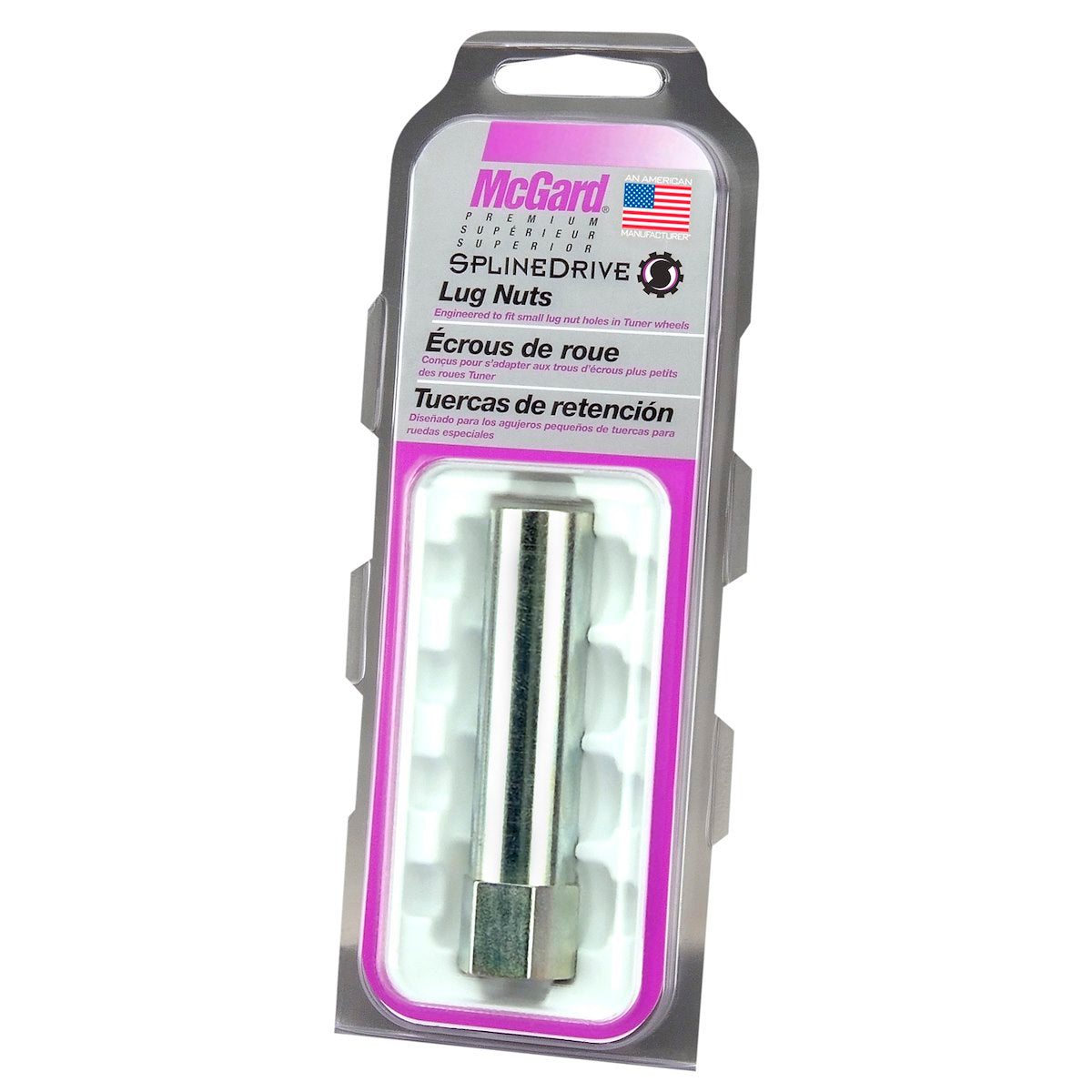 McGard Wheel Access Lug Nut Socket, Fits Mcgard 14 Millimeter x 1.5 Thread Size Spline Drive Lugs, 22 Millimeter Wrench Size, Steel - 65302