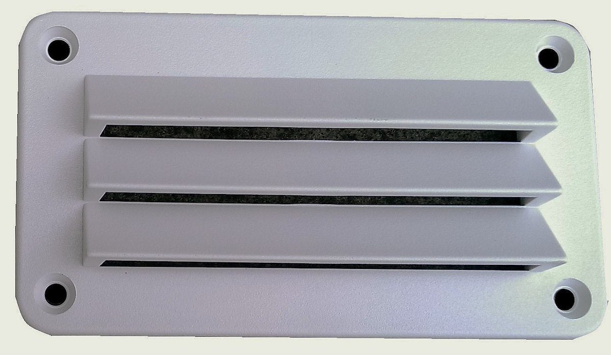 Heng's Industries Wall Vent, 3 in Length x 5 in Width, White - DV35W