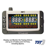 Truck System Technology Tire Pressure Monitoring System - TPMS, 507 Series, 4 Cap Sensors, 3-1/2 in TST Wide Screen Color Display - TST-507-RV-4-C