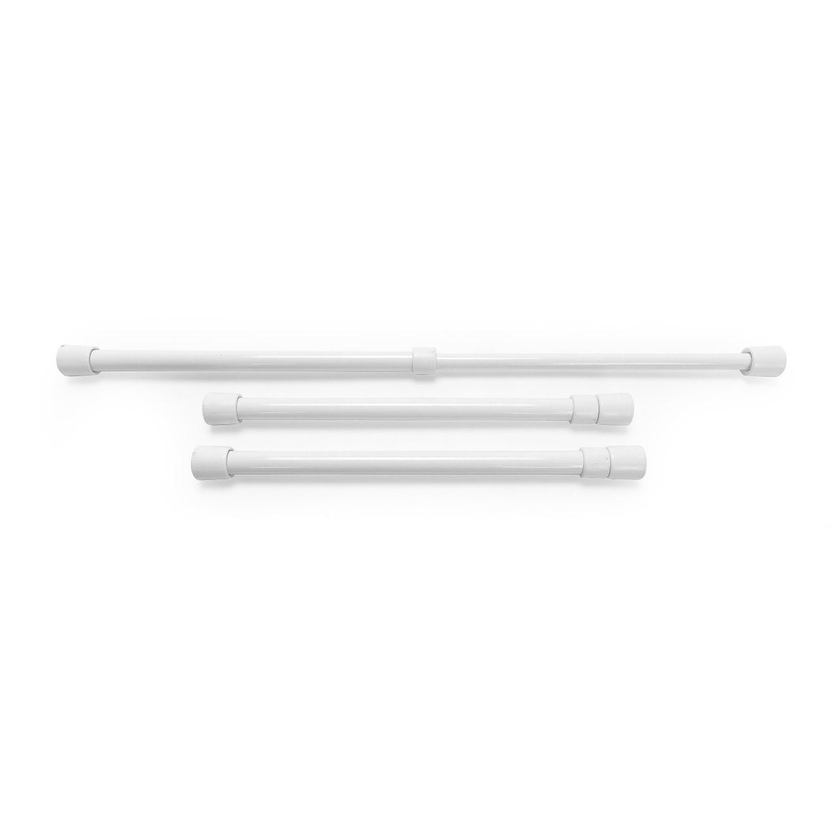 Camco Cabinet Content Brace, Bar Extends From 10 in Length to 17 in Length, White Plastic - 44063