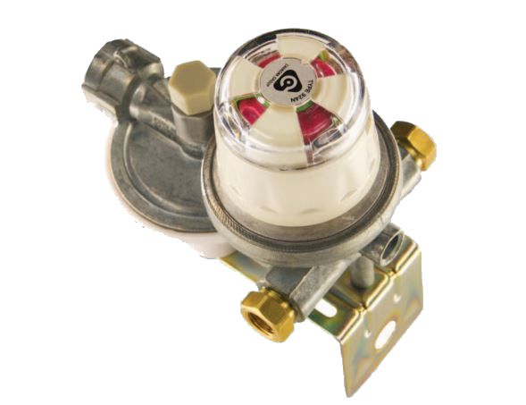 Cavagna Group Propane Regulator, 1/4 in Female NPT Inlet x 3/8 in Female NPT Outlet, Outlet Pressure 11 in WC (Water Column) - 52-A-890-0010