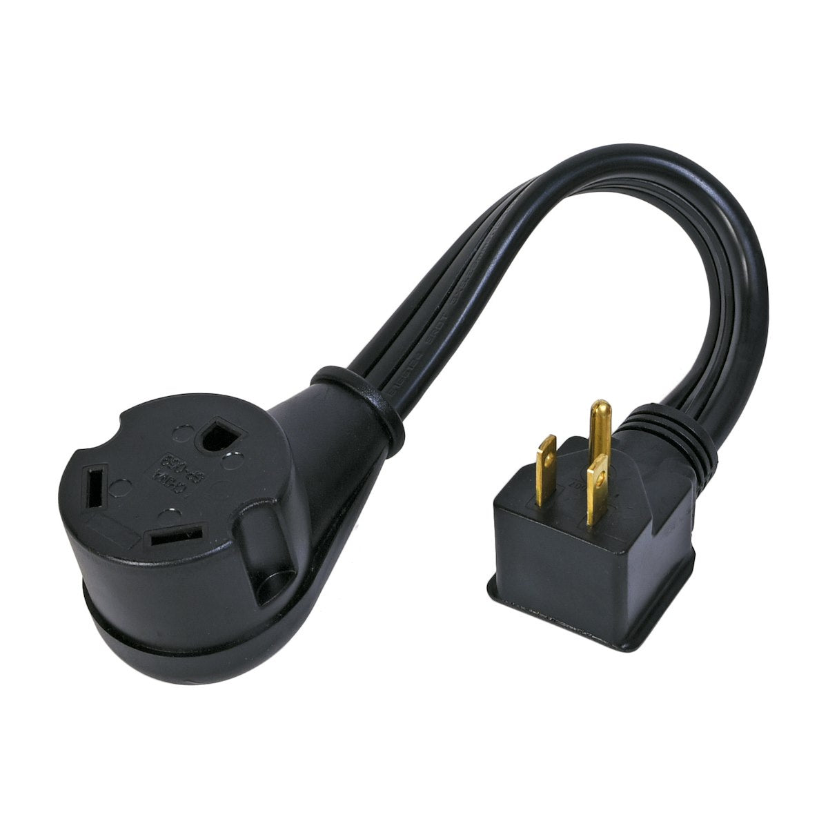 Arcon Power Cord Adapter, 4 Pin Male Plug And Stripped End, 30 amp Female To 15 amp Male, 12 in Length - 14246