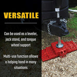 Valterra Leveling Block, Safe Up To 40000 lb Gross Vehicle Weight, Red, Set Of 4 - A10-0916