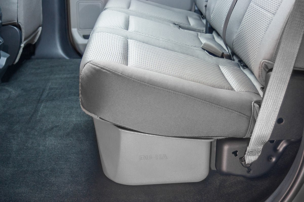 Du-Ha Under Seat Storage Unit, 2 Compartments, 13-1/4 in Length x 55 in Width x 9 in Height, Black - 20110
