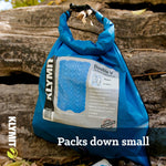 Klymit Sleeping Pad, 74 in Length x 47 in Width x 3 in Height Inflated Double, Blue, 75D Polyester Fabric - 06DVBL02E