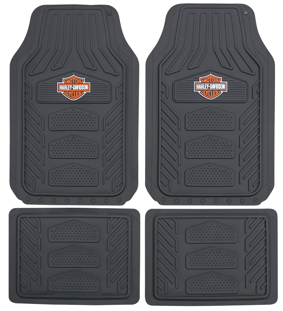 Plasticolor Floor Mat, Black, 4 Piece - 001671R01