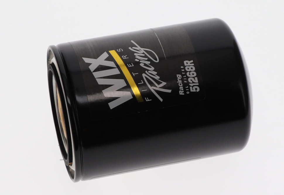 WIX Filters Oil Filter, Spin-On Style, 3.6 in Outside Diameter x 5.21 in Height, Black Housing With Wix Racing Logo - 51268R