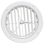 Valterra Heating/Cooling Register, 5 in Diameter, 1-1/8 in Collar, 360 degree Rotating Vane Air Return - A10-3363VP