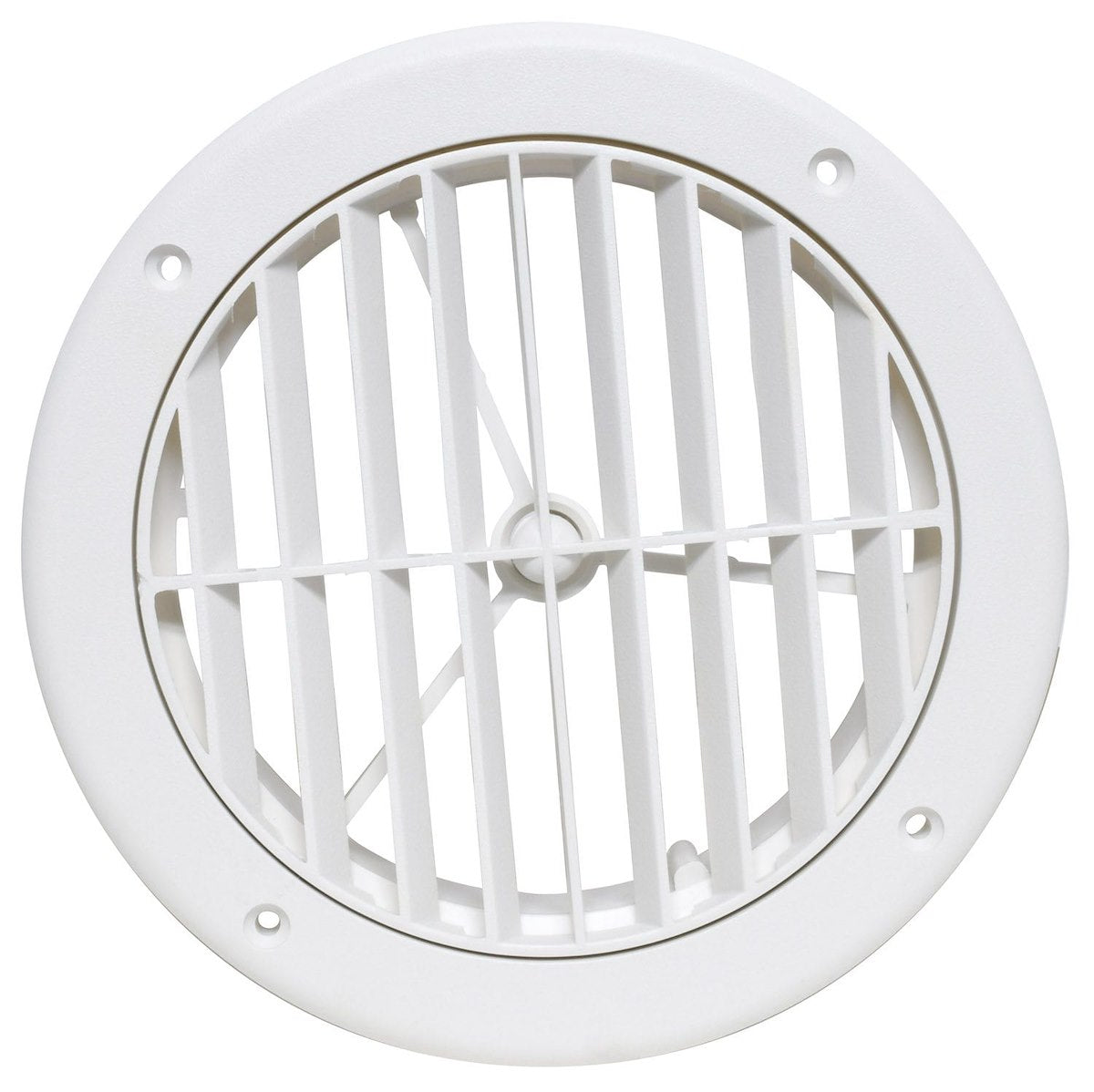 Valterra Heating/Cooling Register, 5 in Diameter, 1-1/8 in Collar, 360 degree Rotating Vane Air Return - A10-3363VP