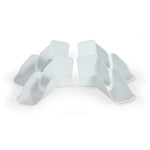 Camco Drip Rail Gutter Spout, White, Set of 4 - 42134