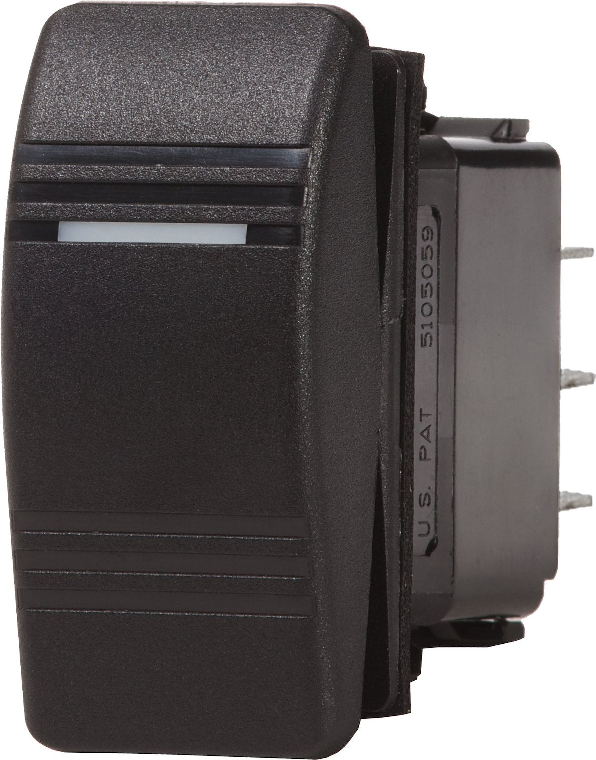 Blue Sea Multi Purpose Switch, 20 amp At 12 V/15 amp At 24 V, LED, Black - 8282-BSS