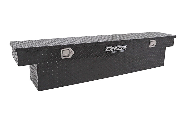 Dee Zee Tool Box, Black Gloss Powder Coated Aluminum, 12 in Length x 69-3/4 in Width x 14-1/4 in Height, 5.75 Cubic ft Capacity - DZ6170NB