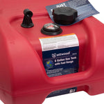 Attwood Marine Fuel Tank, 6 gal Capacity, 19.82 in Length x 13-1/2 in Width x 9.16 in Height - 8806LPG2