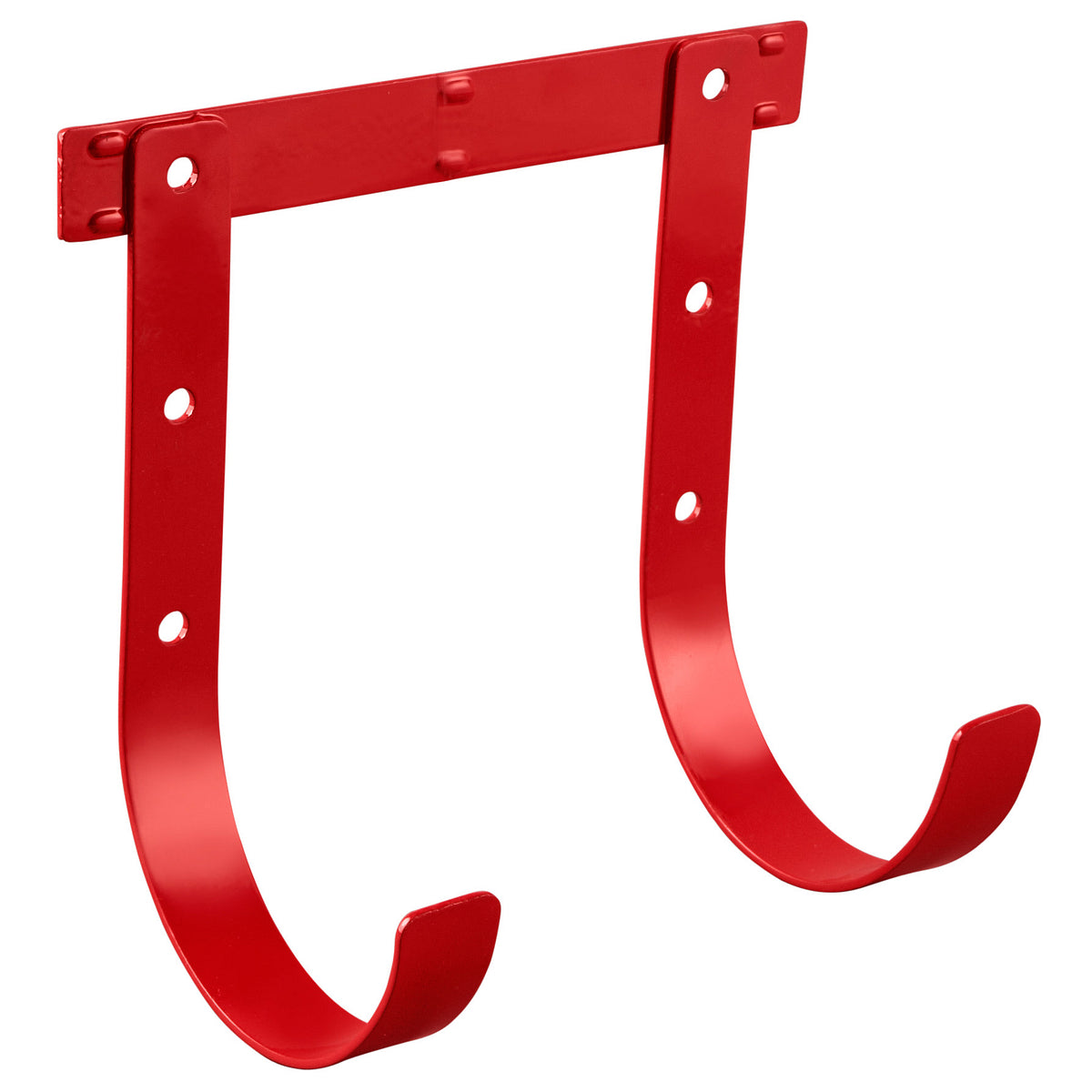 Weather Guard Multi Purpose Hook, 8 in Length x 1-1/4 in Width x 5 in Depth, Red, Steel, Set of 2 - 9892-7-01