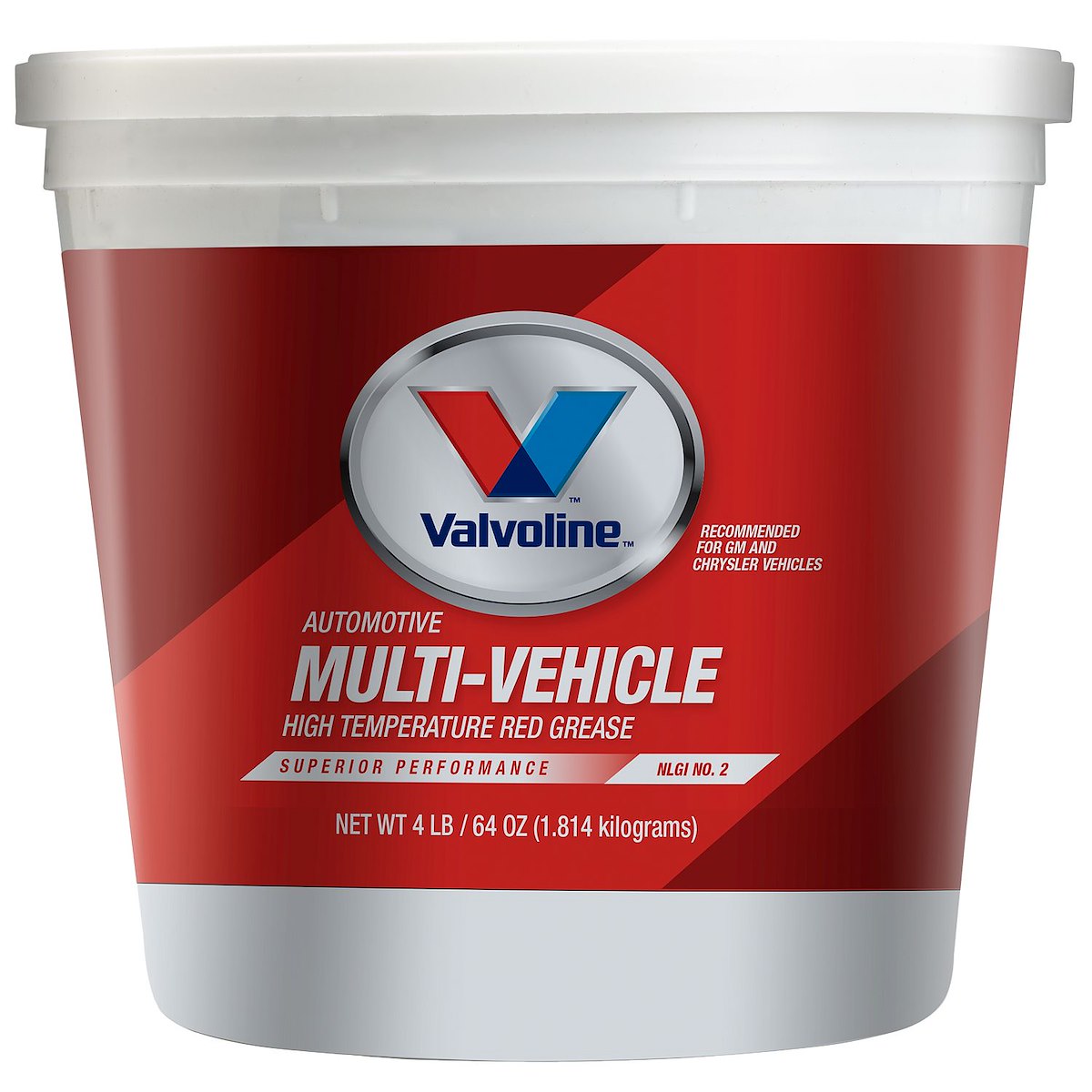 Valvoline Multi Purpose Grease, Red, 4 lb Can - VV616