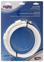 Phoenix Products Shower Head Hose, 60 in Length, White/Nylon - PF276022