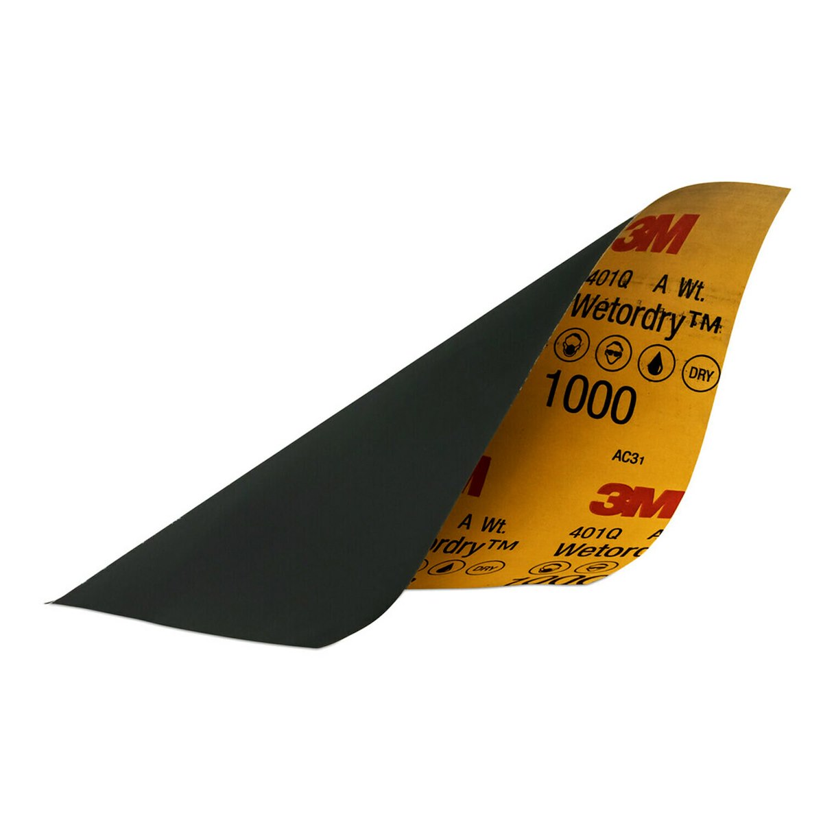 3M Wetordry 1000 Grit Sandpaper, 9 x 11 in, Pack of 5 - 32021