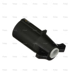 Pollak Trailer Wiring Connector, 7-Way Round Plug Side, Black - 12-706E