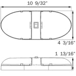 Optronics Interior Light - LED, Interior Light- LED, 10.283 in Width x 4.173 in Height x 1.787 in Depth, 12 V DC, Set of 6 - RVILL34FS