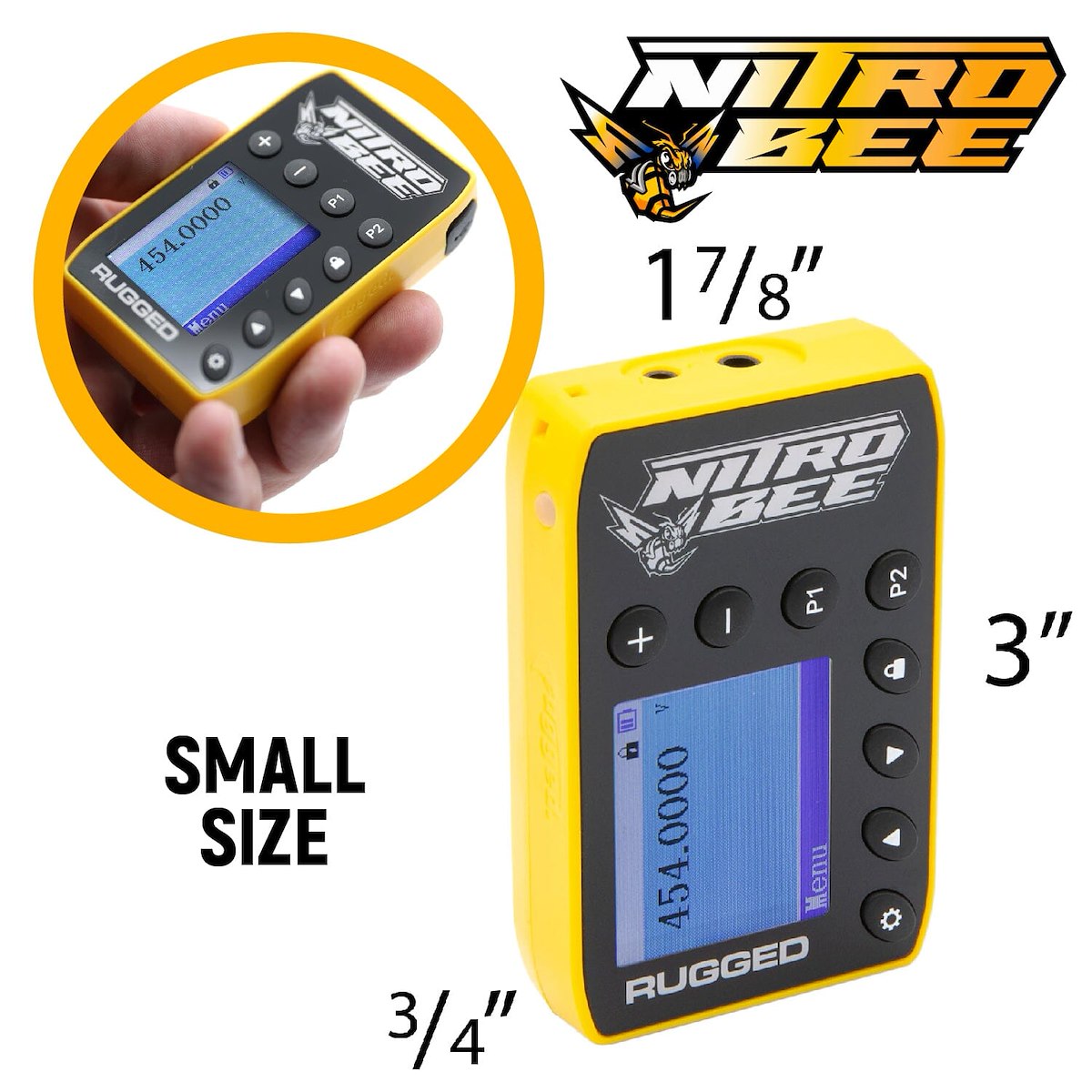 Rugged Radios UHF Radio, 10000 Channels, 400 To 480 MHz, 1000 mAh Battery Capacity - NITRO-BEE-X