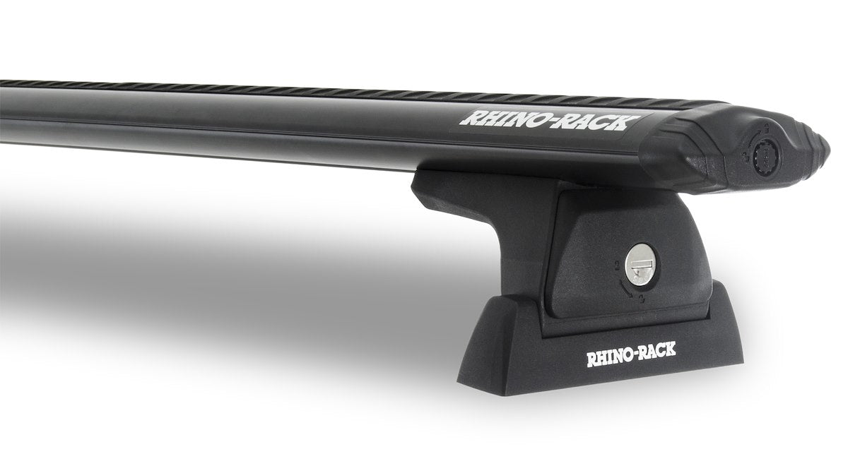Rhino-Rack USA Roof Rack, 200 lb Load Capacity, Black, With (2) Roof Rack Cross Bar/(4) Quick Mount Legs - Y02-480B-NT
