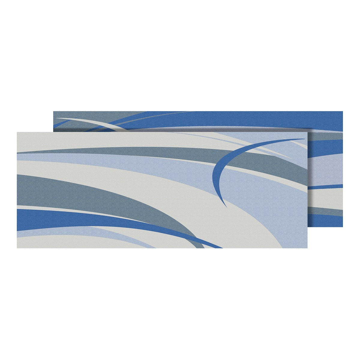 Faulkner Patio Mat, 12 ft Length x 9 ft Width, Blue/Gray - 53013