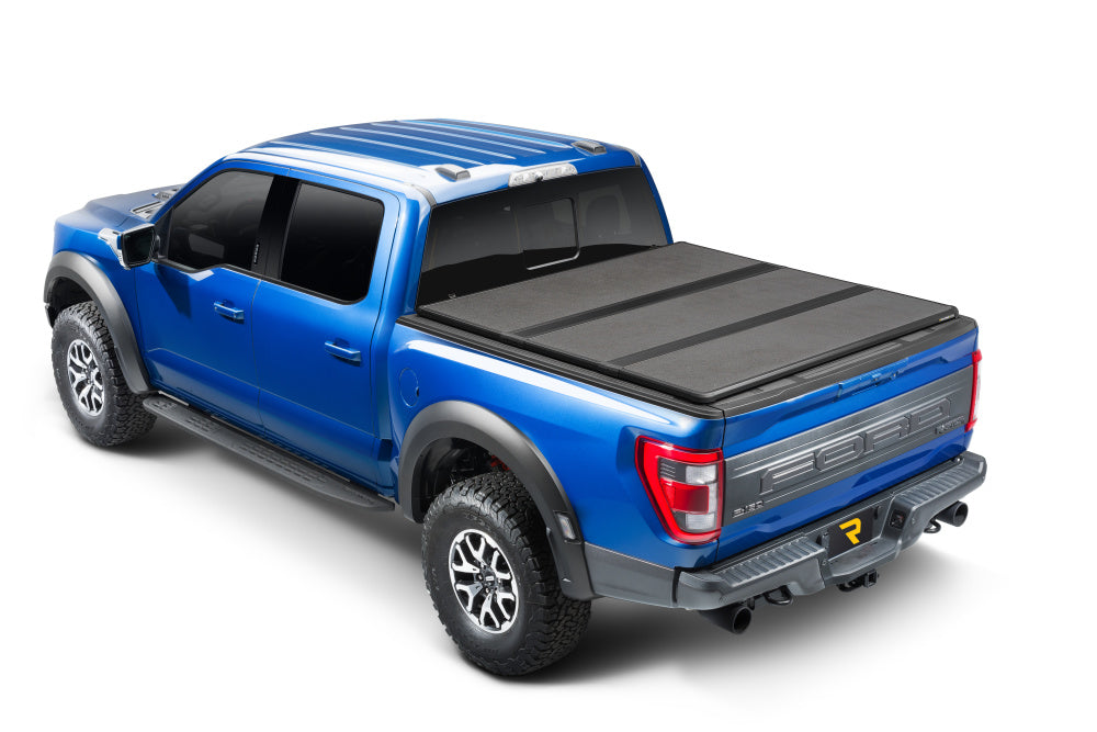 Extang Tonneau Cover, 2 Folds/3 Panels, Textured Black, 1 in Thick EnduraShield Panels With Aircraft-Grade Aluminum Frame - 88488
