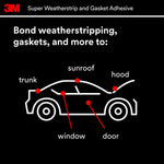 3M Adhesive Sealant, 2 Fluid oz Tube - 08581