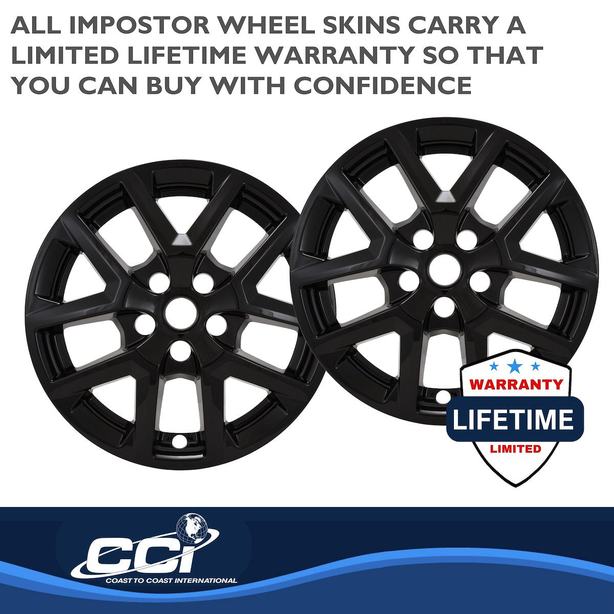 Coast2Coast Wheel Skins & Styled Wheel Covers IWCIMP486BLK product image 4