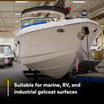 3M Marine Wax, Removes P1000 And Finer Scratches On Gelcoat/Restores High Gloss, 32 oz Bottle - 30344