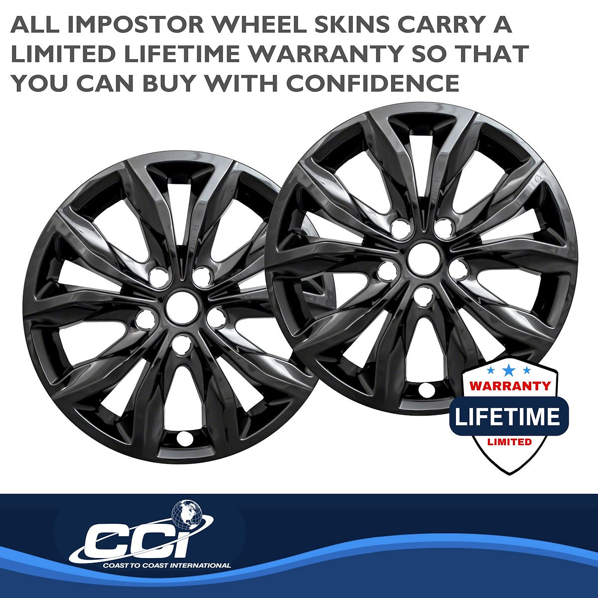 Coast2Coast Wheel Skins & Styled Wheel Covers IWCIMP440BLK product image 4
