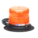 Ecco Electronic Warning Light, 6-1/2 in Diameter x 4.9 in Height, Amber LED, 11 Flash Patterns - 7945A-VM